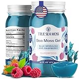 TrueSeaMoss Sea Moss Gel – Made in USA – Wildcrafted Seamoss, Fruits & Jarred Vegetables – Blue Spirulina, Pack of 1 (Labels may Vary)