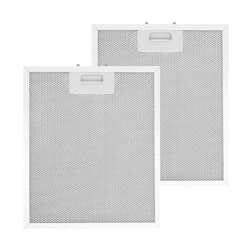 2Pcs Universal 5-Layer Aluminum Cooker Hood Filter (320x260mm) - Grease Mesh Vent for Multiple Brands