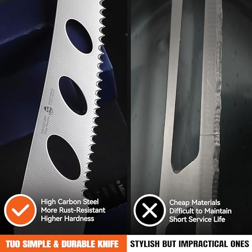 Image of TUO Cheese Knife, Tomato Knife 5.5 inch Serrated Blade, High Carbon German Steel, Mutil-Use Non Stick Design, Pakkawood Handle - Fiery Phoenix Series