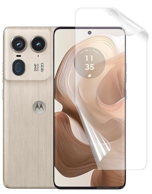 Image of Blacksheep High Sensitivity Hydrogel Screen Protector Compatible with Motorola Edge 50 Ultra 5G Matte Transparent Soft TPU Protective Film [Fingerprint Unlock Compatible] [Clear HD]