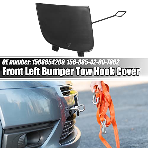 Acropix Front Right Bumper Tow Hook Cover Towing Eye Cap Fit For Mercedes-Benz Gla 250 - Pack Of 1 Black #TOP1