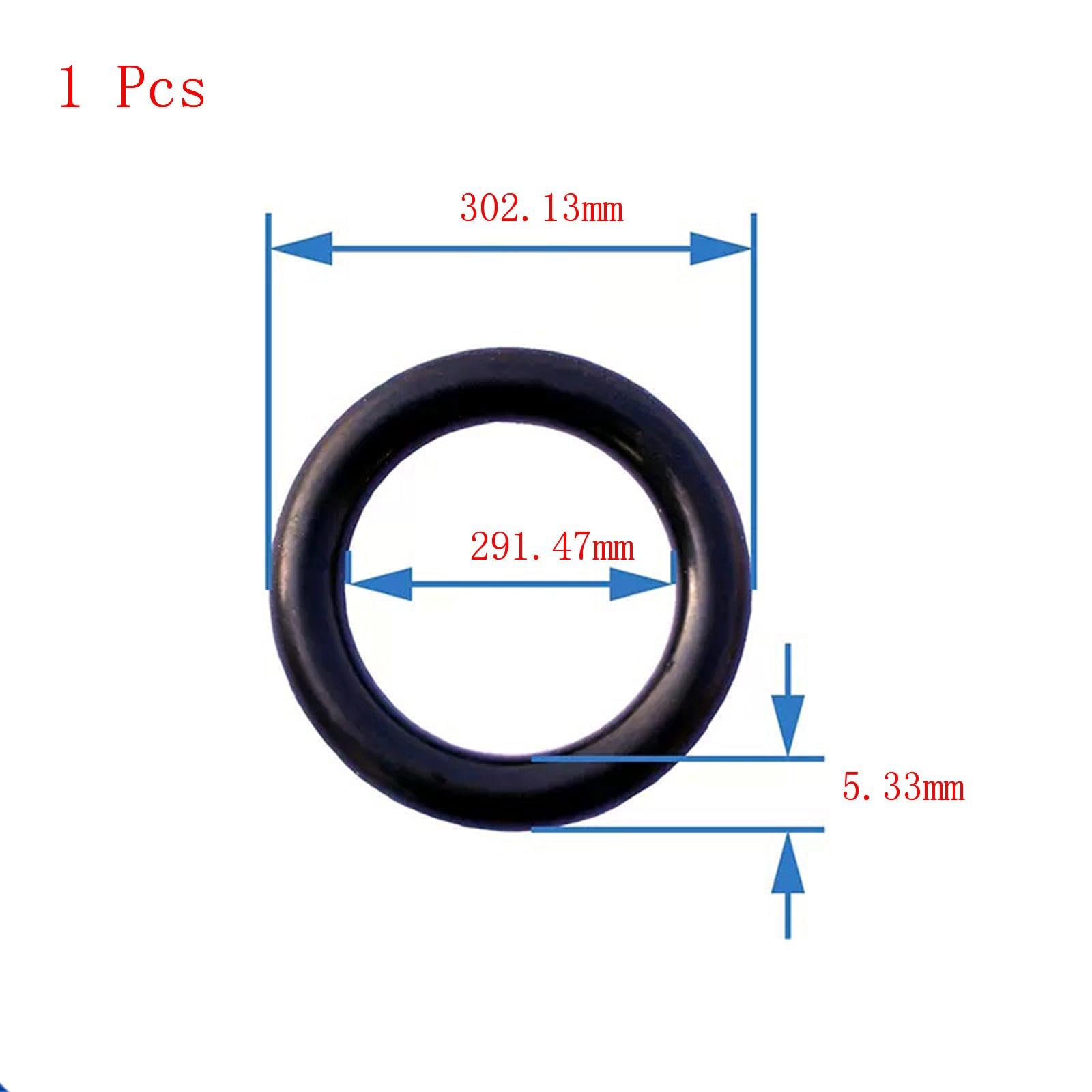 Equipo del Anillo o, 1 Uds Juntas tóricas de Caucho nitrilo, 304,17mm x 314,83mm 5,33mm, OD, ID, Ancho, Negro(291.47mm x 302.13mm x 5.33mm)