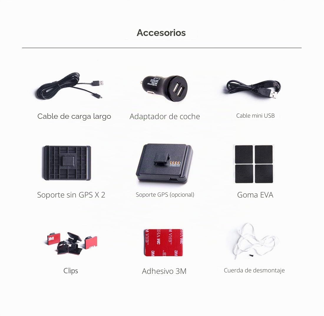 VIOFO A119 V3 2560 x 1600P Quad HD + Cámara de coche con GPS y DVR CPL