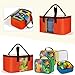 Rexmica Large Toy Storage Organizer with 3 Small Zipper Bags, Travel Organizer Case for Building Blocks, Car Toy, Dolls, Crafts, Magnetic Toys, Board Game Storage Case