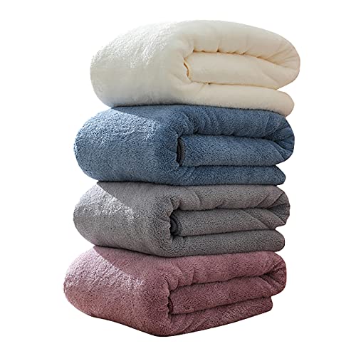 Serviette de bain microfibre super douce grand format vert - 3