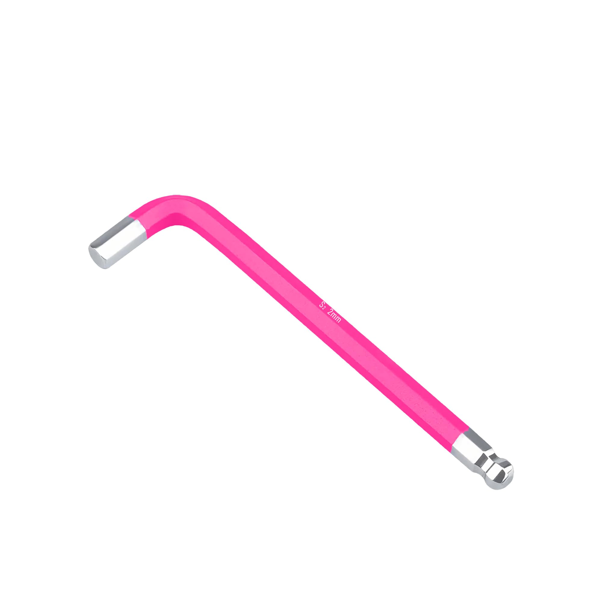 Skweawert 2mm Ball End Allen Hex Key Wrench, Inner Hexagon Spanner, L Shaped Long Arm S2 Steel Repairing Tool