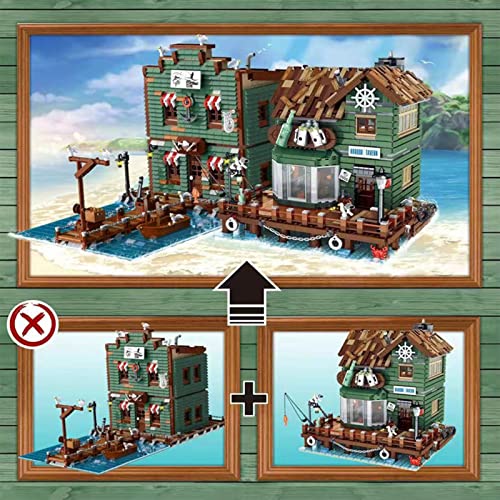 Haus Bausteine Bausatz, Modular Moc Klemmbausteine Haus, 3103 Teile Hafen Taverne Chalet Architektur Modell Modulare… – Bild 6