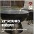 GasOne 22 in Round Outdoor Fire Pit – Wood Burning Fire Pit with Mesh Lid and Fire Picker – Durable Alloy Steel Fire Pits for Outside – Small Fire Pit for Backyard, Porch, Deck, Camping, BBQ
