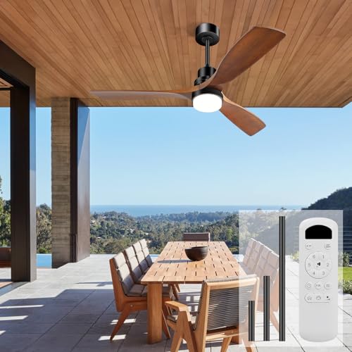 Sofucor 52 Inch Ceiling Fan with Lights and Remote, Modern