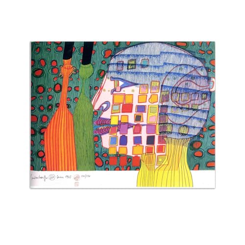 Tableau sur toile reproduction peinture huile abstrait 40x50cm