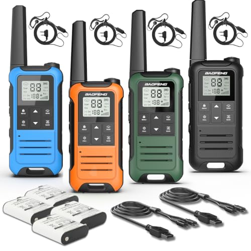 Image of Walkie Talkies Long Range for Adult with Earpiece FRS NOAA Walkie Talkie