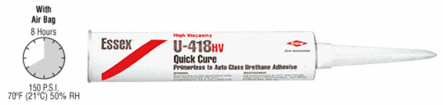 CRL Essex U418HV Quick Cure Primerless High Viscosity Urethane Adhesive - 10 pcs (Case)
