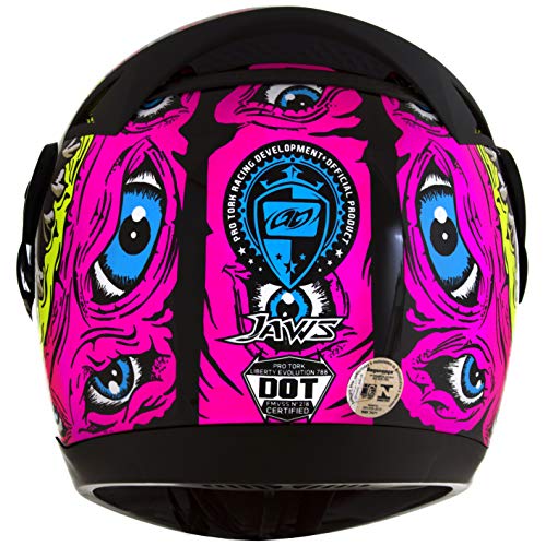 Pro Tork Capacete Evolution G6 Jaws 58 Preto/Rosa