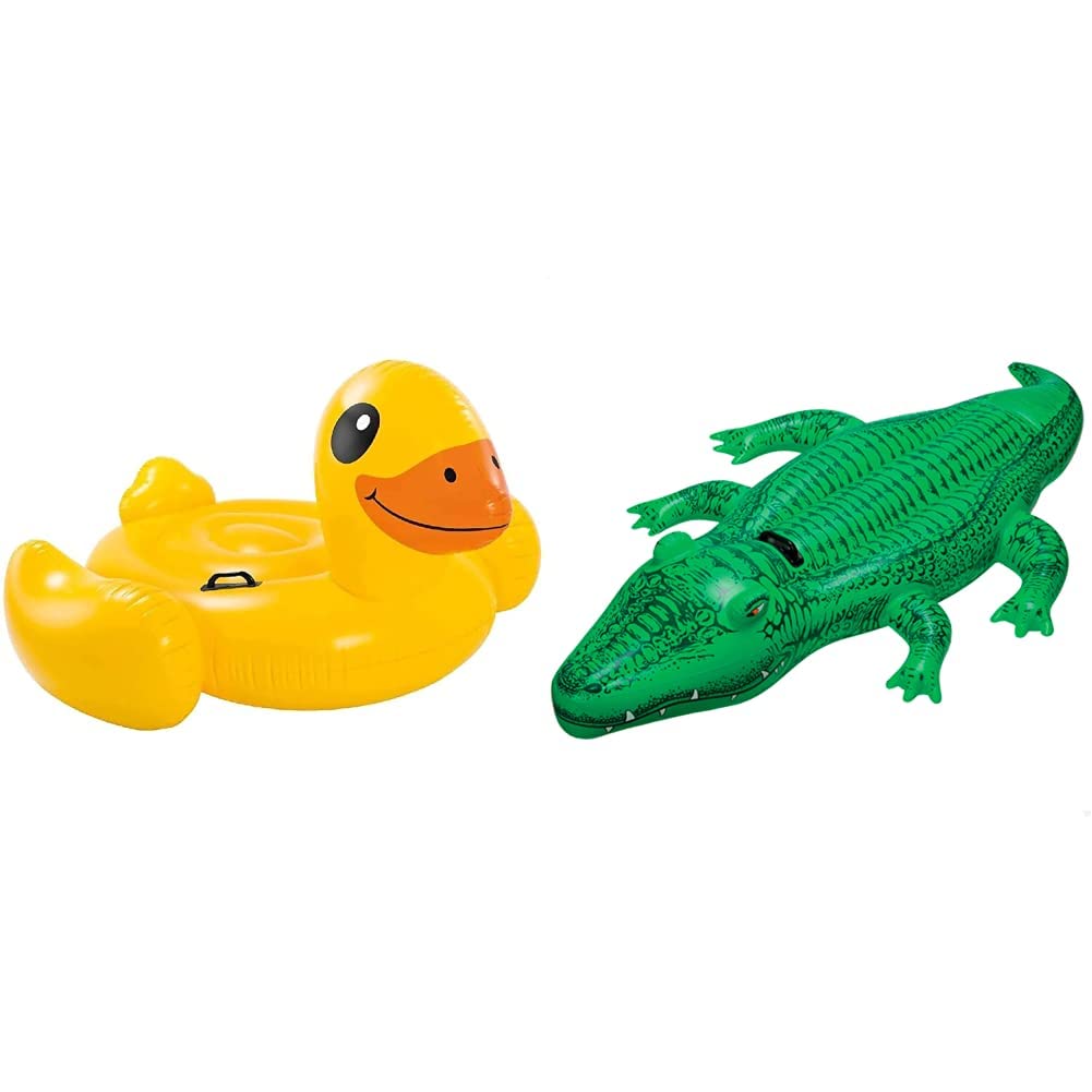 Intex 56286 – Bouée Canard Géant à Chevaucher, 147 X 147 X 81 Cm, PVC Résistant, Pour Piscine, Plage, Lac, Idéal Enfants Et Adultes, Été 2024