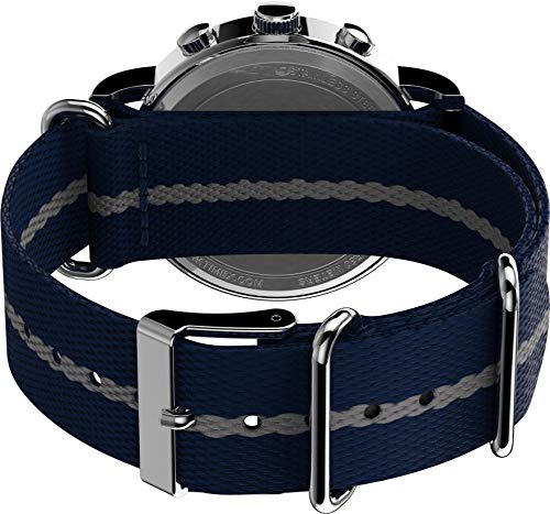 Image of TIMEX Chronograph Men's Watch (Blue Dial Black Colored Strap)