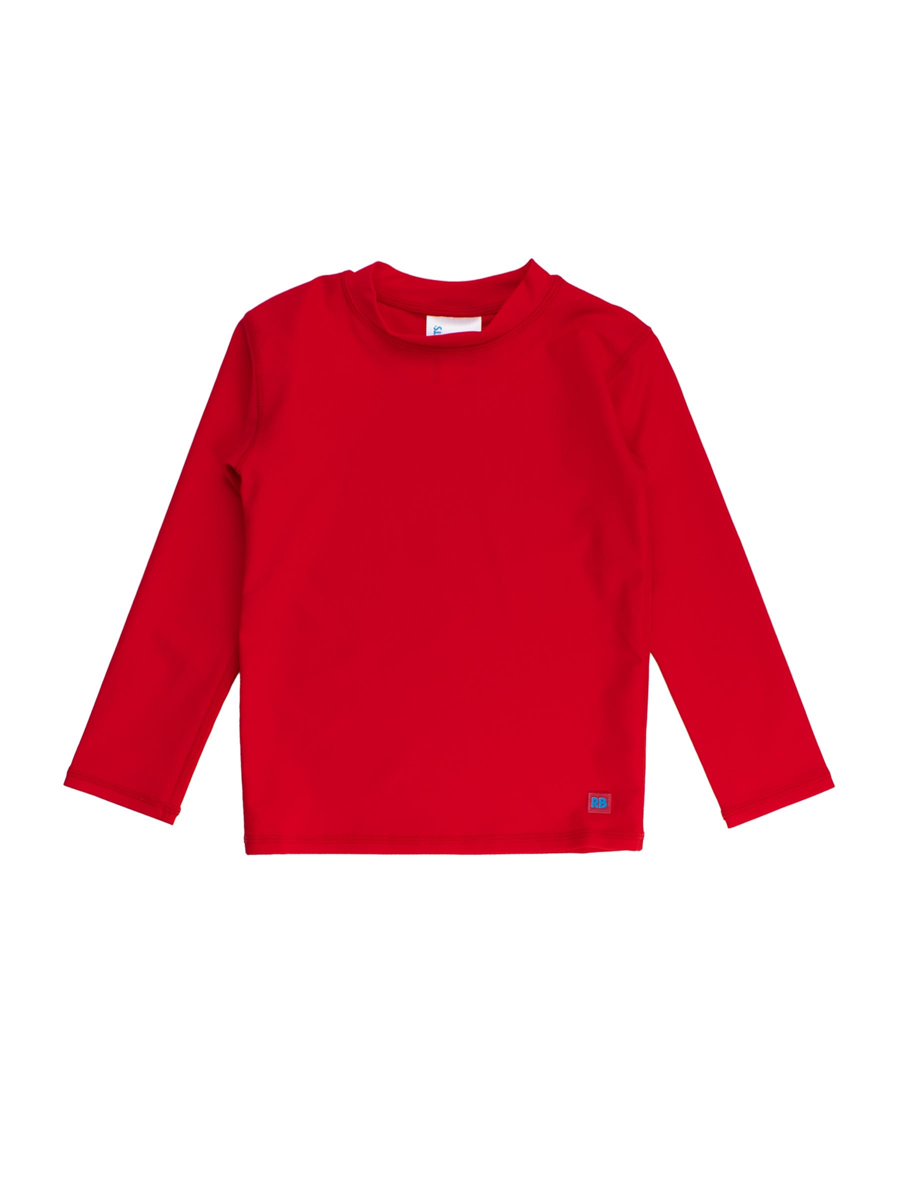 RUGGEDBUTTS Boys Rash Guard Top - Long Sleeve Swim Shirt UPF 50+