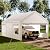 Shintenchi Portable Garage Canopy,10x20 FT Heavy-Duty Design Carport,Carport Canopy with Side-Opening Removable Door & Roll-Up Window,Portable Car Port for Car, Truck, Boat,White