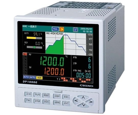チノー グラフィック形プログラム調節計 オンオフサーボ形 標準負荷仕様 H144×W144×D252mm DP1020G000-G1