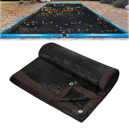 Filet De Protection Piscine Rectangulaire, 5x10m Anti Feuilles & Anti Déchirure Couverture De Feuille De Piscine Rectangulaire, Bâche De Protection pour Piscines Hors-Sol Et Enterrées