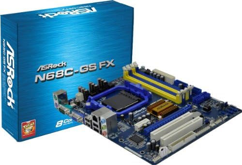 AS Rock FX Socket AM3 Plus NVIDIA GeForce 7025 A V GbE Micro ATX Motherboard N68C-GS FX