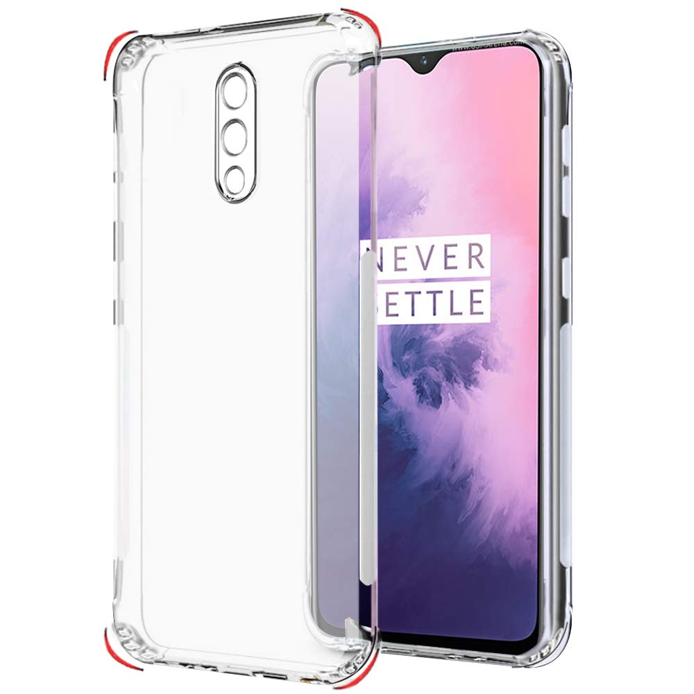 TheGiftKart Ultra Clear Slim Anti-Slip Grip Soft Silicone Back Cover Case with Complete Camera Protection & Anti-Dust Plugs Built-in for OnePlus 7 (Transparent) (B08T7F1Q1K) Amazon Price History, Amazon Price Tracker