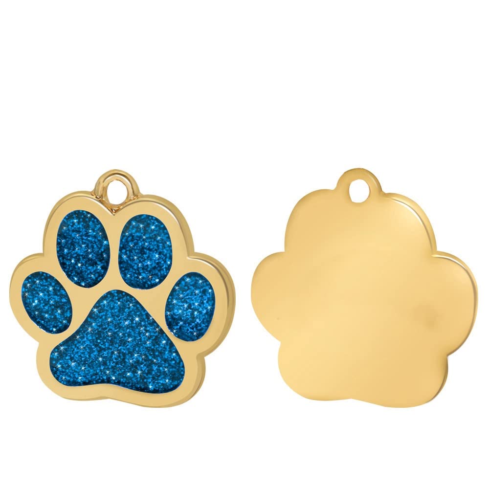 100 PCS Anti Perdita Gatto Cane Tag Ciondolo Personalizzato ID Inciso Nome Tag Negozio di Animali Pet Nome Numero di Telefono Tag FAI DA TE Targhetta All'ingrosso, Blu