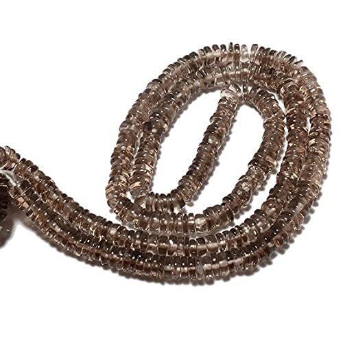 Quartz fumé 7mm perles Heishi de qualité supérieure en quartz naturel