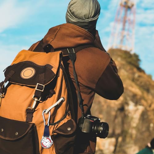 Image of Lancardo Clip On Quartz Watch: Pulse Backpack Buckle Belt Fob Watch for Men Women Doctors Nurses Chefs Hiking Climbing Father's Day