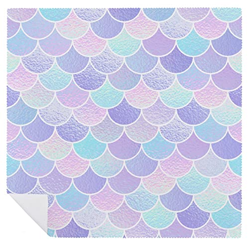 Cloth Napkins Fish Scale Unicorn Soft Comfortable Napkins 2 Pcs For Family Dinners Weddings Cocktail Kitchen Banquet #TOP5