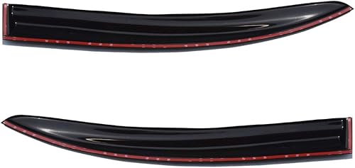 Miniatura 5 de 4 viseras negras exteriores para ventana, sombra de sol, lluvia, viento, cubierta de acrílico de repuesto para Lancer 2008-2017