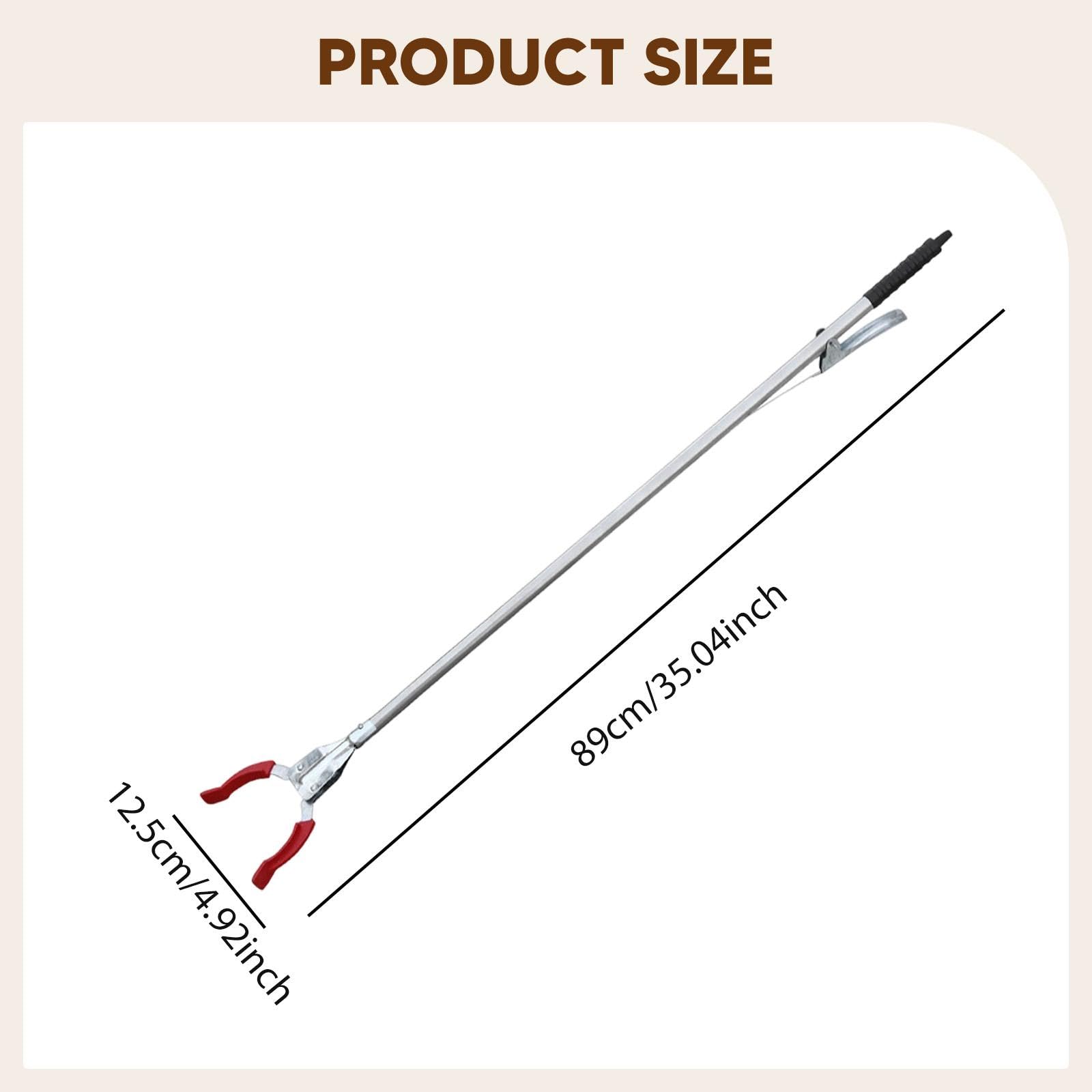 Pinza de Agarre Larga con Mango Ergonómico para Recoger Objetos en El Hogar Y Exteriores.