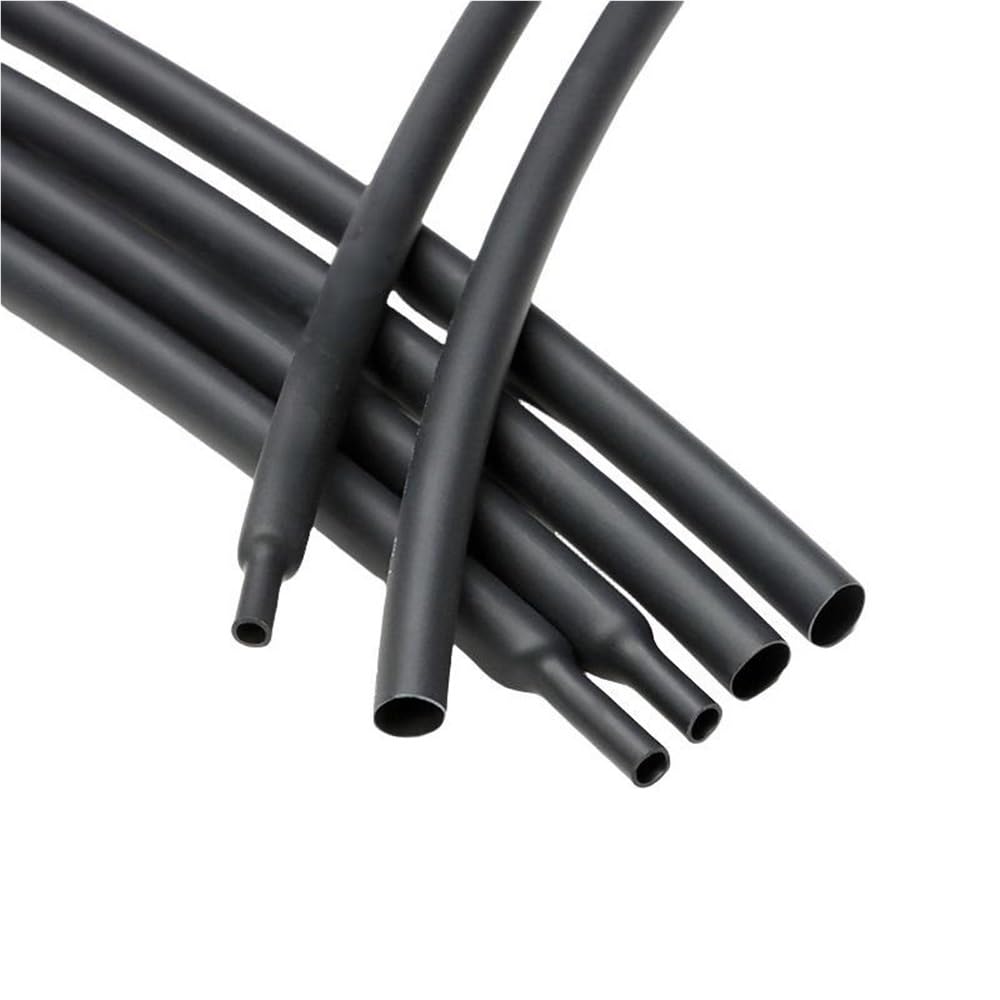 Silikonowa rurka termokurczliwa, Czarna rurka termokurczliwa 2:1 o średnicy 0,6 mm–80 mm Płaska owijka z drutu(30MM*3METERS)
