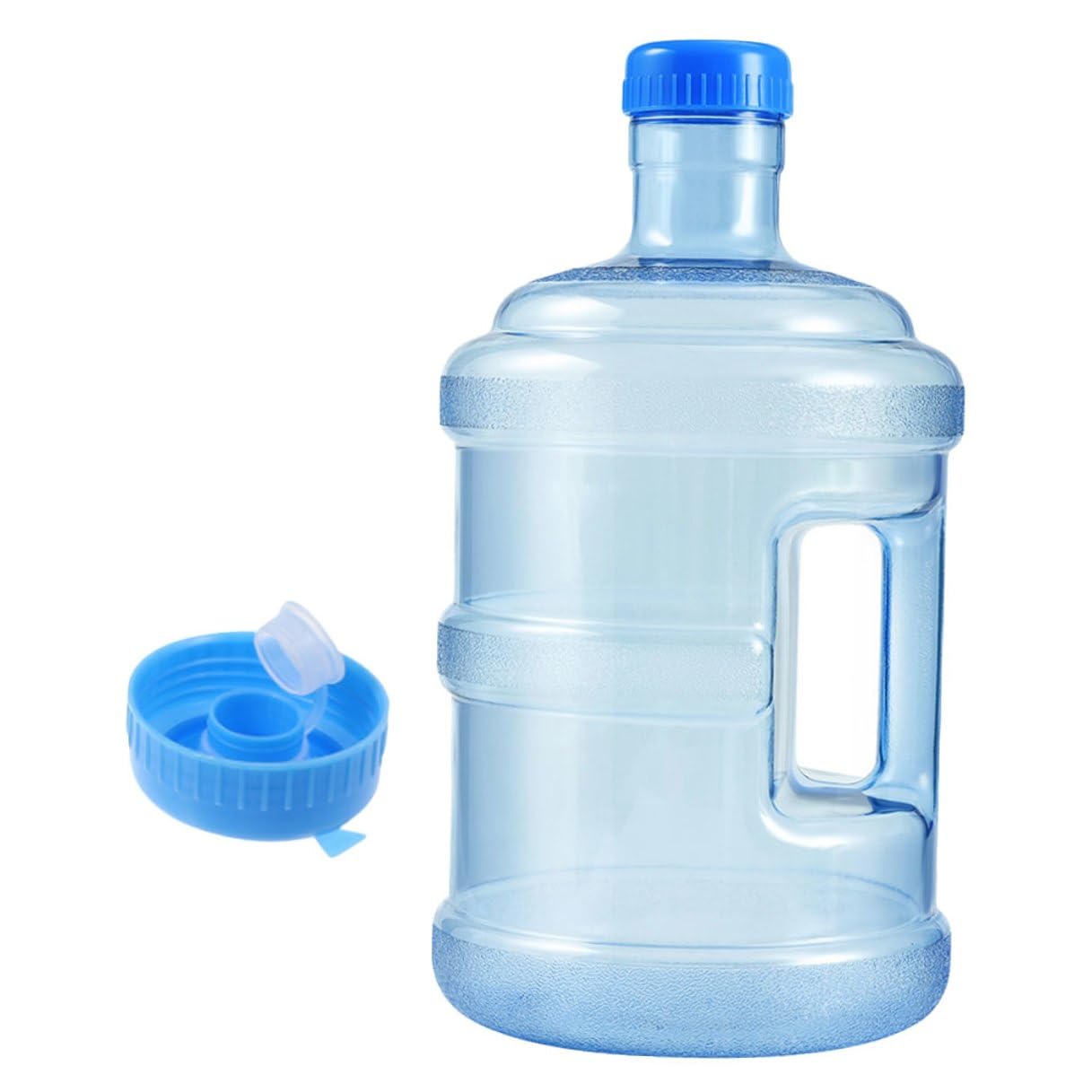WOONEKY Tragbarer Wasserkanister 5l aus PC für Sommerurlaub Wiederverwendbarer Wasserspeicherbehälter mit Griffdesign Leichter Camping Wasserbehälter für Arbeit und Angeln