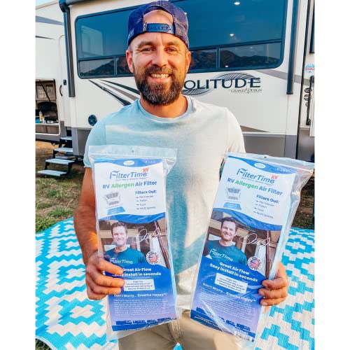 Filtertime Rv Ft-714 Allergen Rv Air Filter 7.5”X14” Ac Filter Replacement For Dometic Air Grille (1 Filter Per Pack) Merv 6 Replaces Original Standard Air Filter | Made In Usa… #TOP6