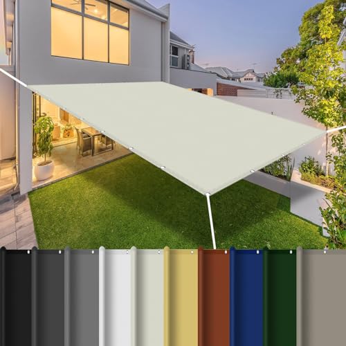 Toldo rectangular de 2,6 x 3,2 m, beige, para patio, pérgola, jardín, fiesta, camping, resistente al viento y a los rayos UV