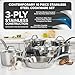 Viking Contemporary 3 Ply Mirror 10 Piece Cookware Set