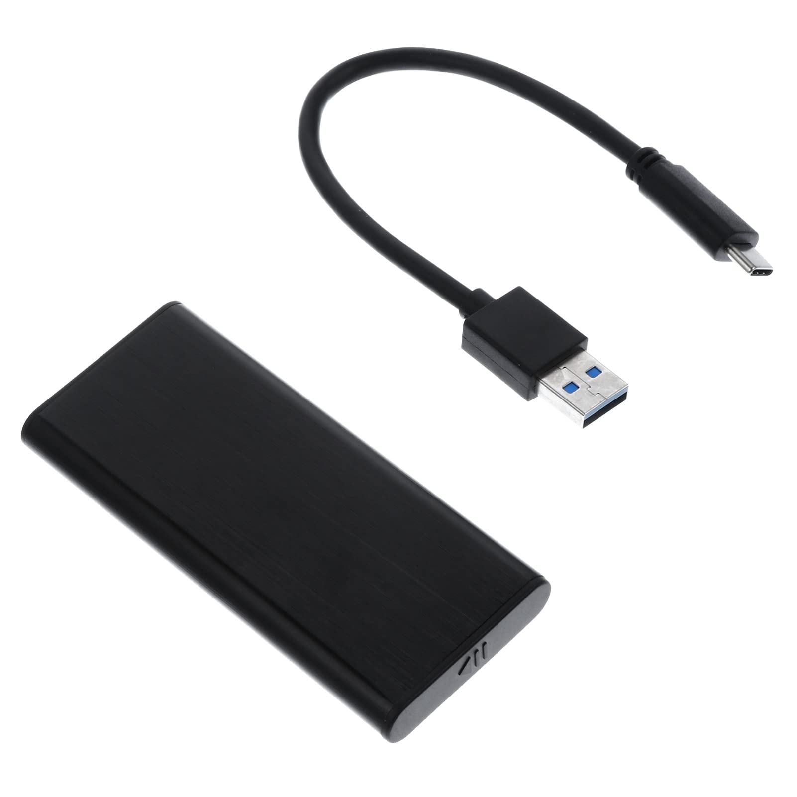 KOMBIUDA External Ssd 1pc Laptop External Aluminum Ssd Disk USB-c for Carrying Portable and to HDD Adapter C Alloy Drive USB Black Type Hard Enclosure Cover Case External Hard Drive