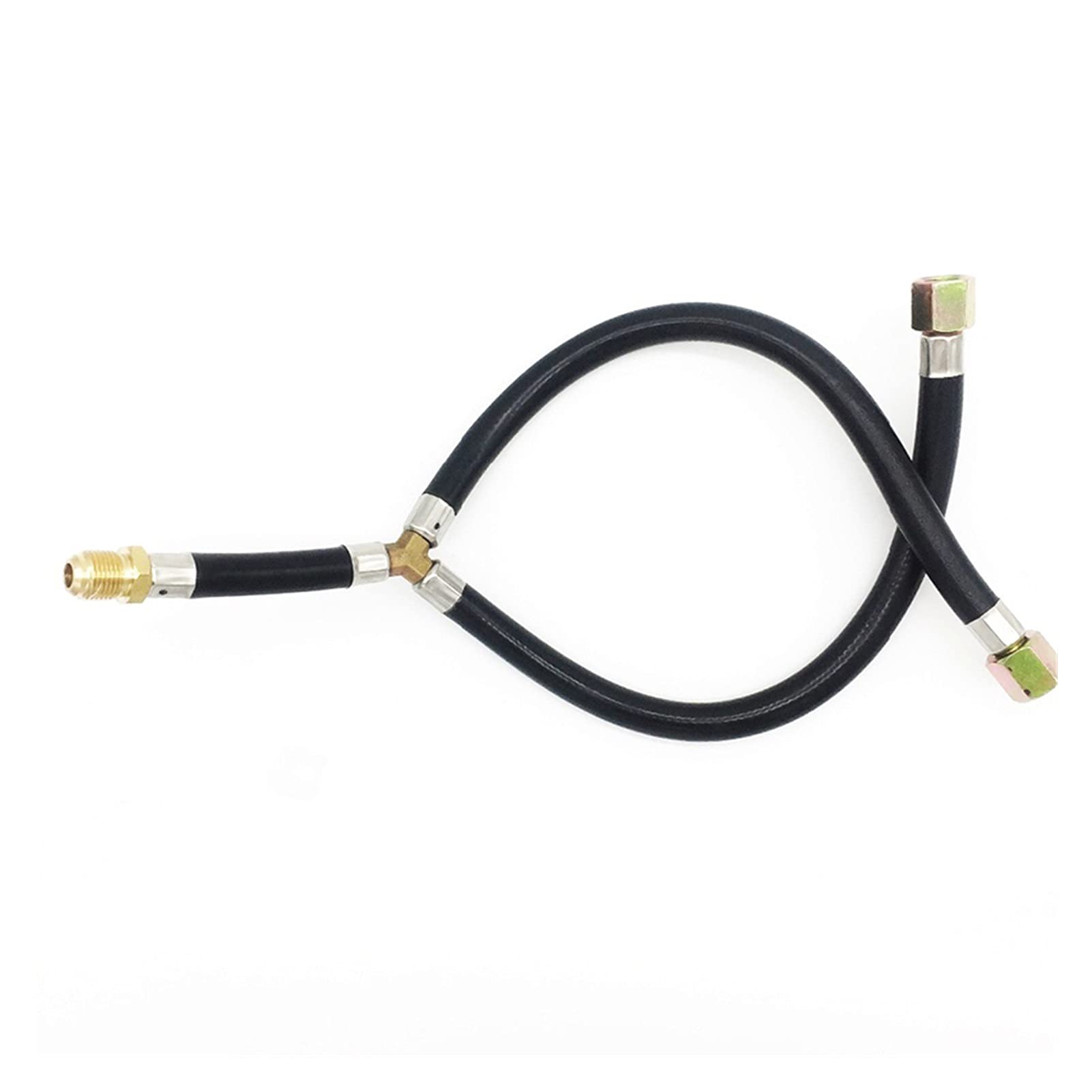 GUYTRM Barbacoa de gas de 3/8 ". PARRILLA Conexión de la manguera flexible de la manguera de la manguera de la manguera de la manguera de la manguera de la manguera de la entrada del ajuste for BARBAC