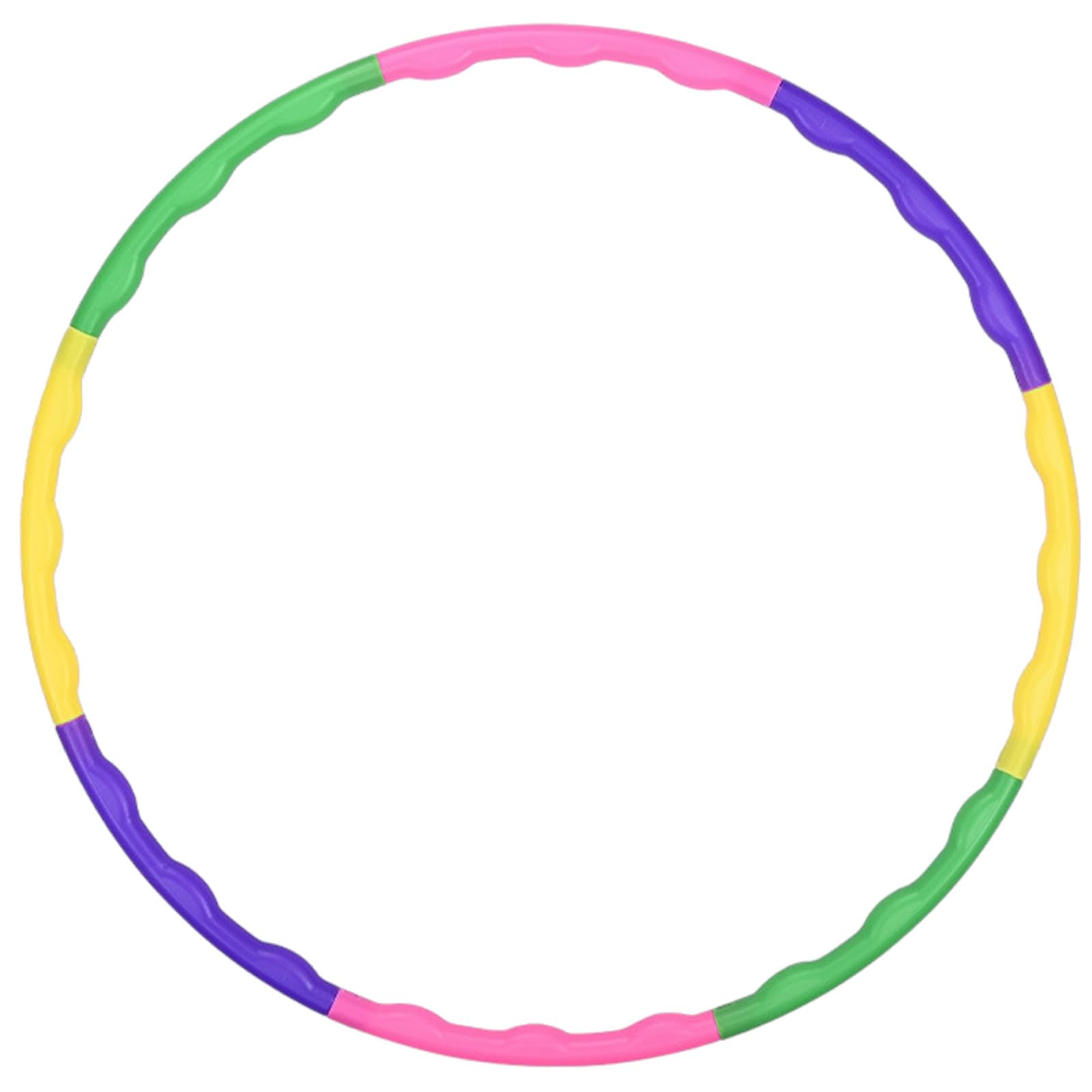 GWAWG Collapsible Hula Circle, 8 Sections Colorful Detachable Tubes, Enlarged Exercise Hula Hoop, Adults Gymnastics Fitness Tool Dance Games Pet Training
