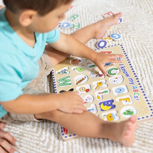 Image of Melissa & Doug Wooden Alphabet Sound Puzzle - Wooden Puzzle with Sound Effects (26 pcs) - FSC Certified (Pack of 12)