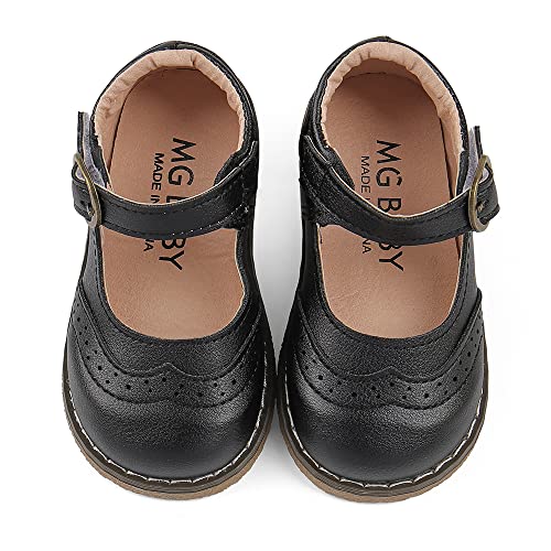 Cheerful Mario Chaussures Ballerines Filles Chaussures Mary Janes pour Filles Bébé Enfant 1-5 Ans Noir 27 EU