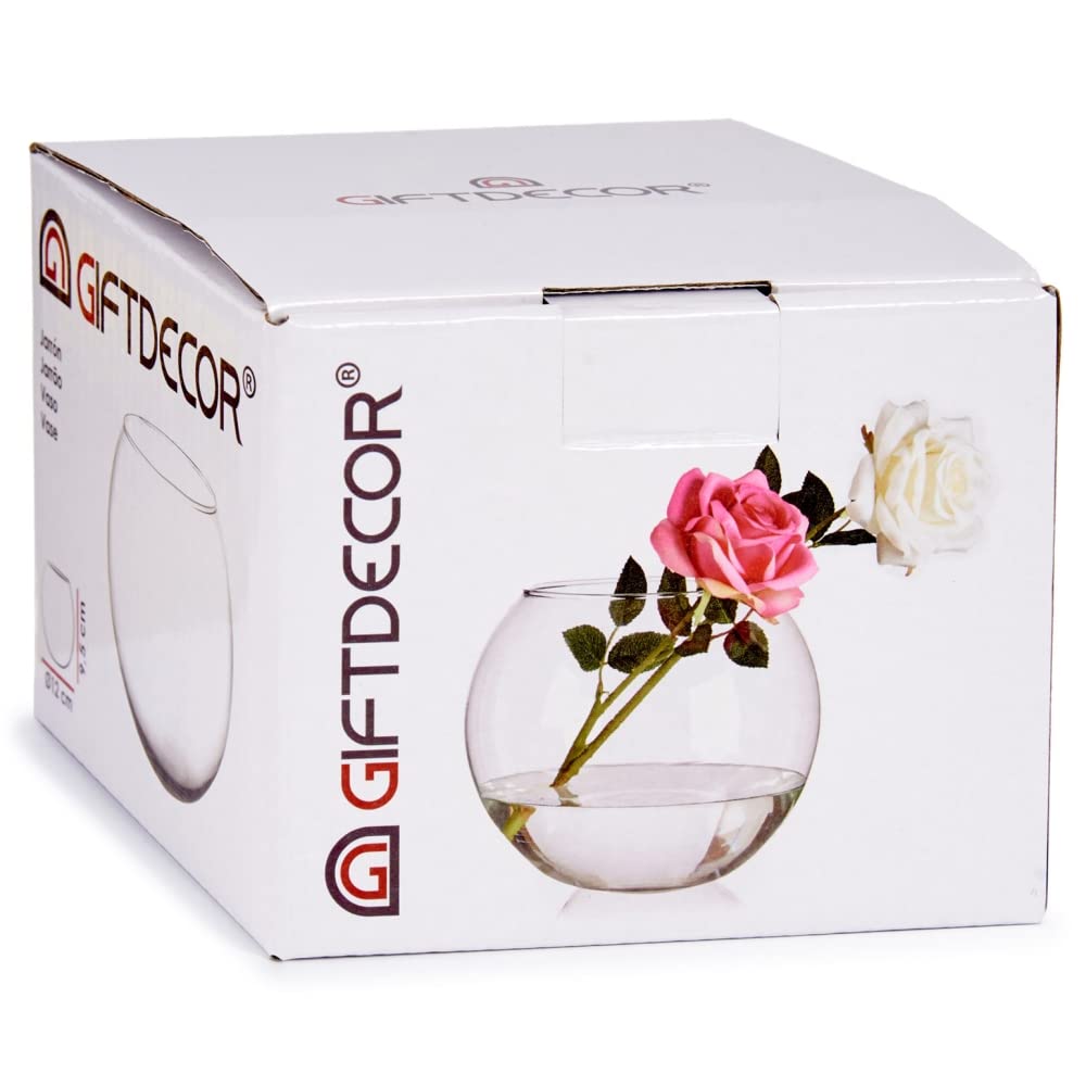 Pecera-Glass Vase 12x9 with Case, Transparent, 12 x 9 cm - Image 2