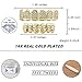 TOPGRILLZ Poker Heart Grills for Your Teeth, Grillz Teeth Men Grillz for Women, 18K Gold Plated Brass with Cubic Zirconia，Hip-Hop Cosplay Costume Accessory(Golden 6 Fangs)