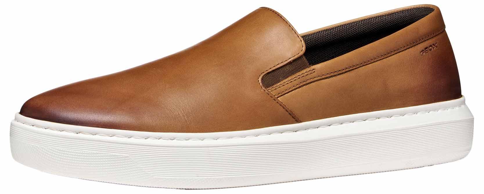 Geox Hombre Marrón Claro U Deiven B, Zapatillas 46 Eu