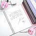 Yoment Spiral Notebook 8.5 x 11 A4 Large Notebooks for Work College Ruled Journaling Notebooks, 100 GSM Paper, Spiral Bound Journal for School Note Taking Writing, A4 Pink