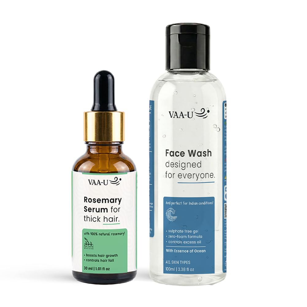 Cool Mint Face Wash 100ml & Hair Serum 30ml Combo | Skin & Hair Care | Refreshing Care | Deep Cleansing | Lightweight Formula | Skin & Hair Care | Daily Use | Combo Pack-image-39