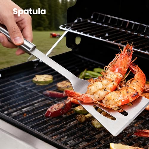Kit de Accesorios para Parrilla 4 Piezas Acero Inoxidable miniatura 3