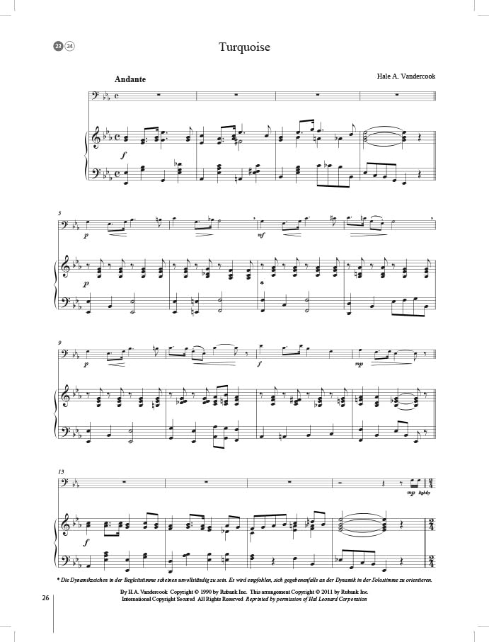Starke Töne für Posaune Bariton Euphonium und Klavier | Fons Van Gorp | Notensammlung mit Online Audio für Junior- und D1-Bereich | Deutsche Ausgabe für Unterricht Vorspiel & Prüfung