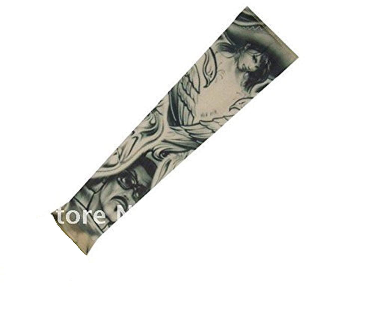 Manicotto tattoo - manica - tatuaggio finto - immagine - tigre e drago - tatoo - mezza manica - tribale - idea regalo originale - w35
