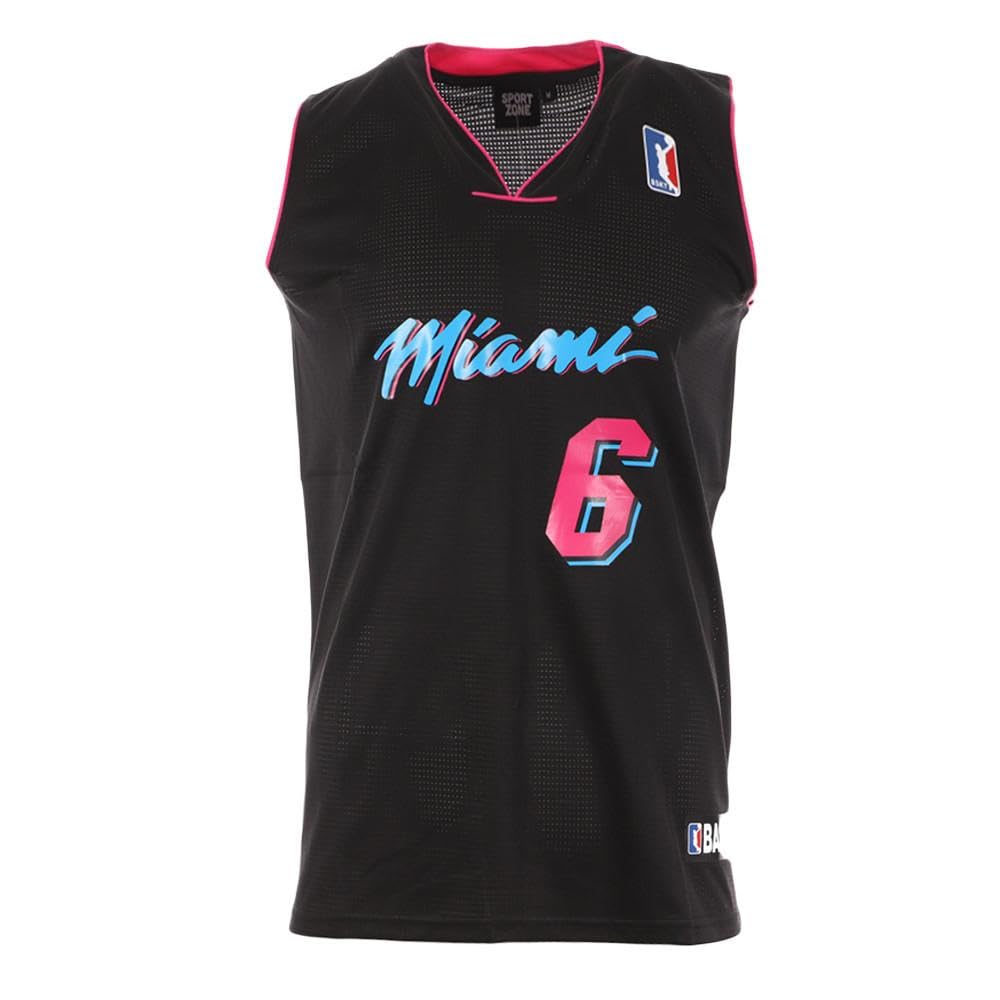 Sport zone Miami Basketball Jersey Black, Black, M